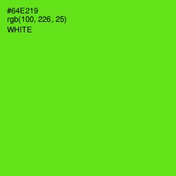 #64E219 - Bright Green Color Image