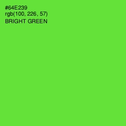 #64E239 - Bright Green Color Image