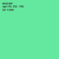 #64E89F - De York Color Image