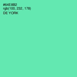 #64E8B2 - De York Color Image
