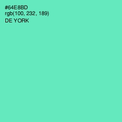 #64E8BD - De York Color Image