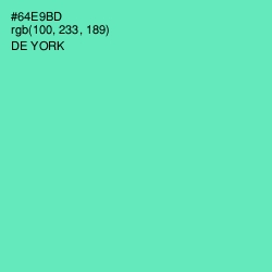 #64E9BD - De York Color Image