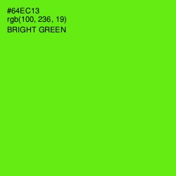 #64EC13 - Bright Green Color Image