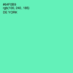 #64F0B9 - De York Color Image