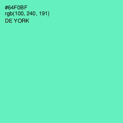 #64F0BF - De York Color Image