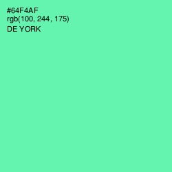 #64F4AF - De York Color Image