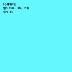 #64F8FE - Spray Color Image