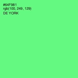 #64F981 - De York Color Image