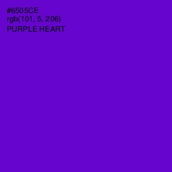 #6505CE - Purple Heart Color Image