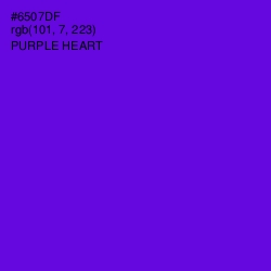 #6507DF - Purple Heart Color Image