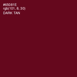 #65081E - Dark Tan Color Image