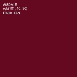 #650A1E - Dark Tan Color Image