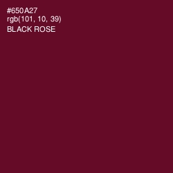 #650A27 - Black Rose Color Image