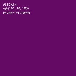 #650A64 - Honey Flower Color Image