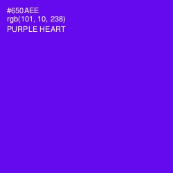 #650AEE - Purple Heart Color Image