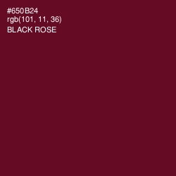 #650B24 - Black Rose Color Image