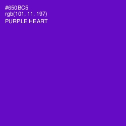 #650BC5 - Purple Heart Color Image