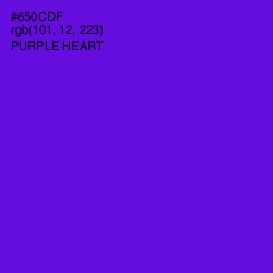 #650CDF - Purple Heart Color Image