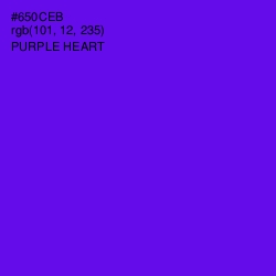 #650CEB - Purple Heart Color Image