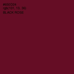 #650D24 - Black Rose Color Image