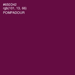 #650D42 - Pompadour Color Image