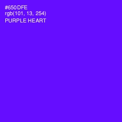 #650DFE - Purple Heart Color Image