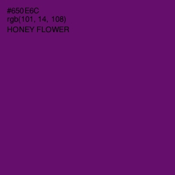 #650E6C - Honey Flower Color Image