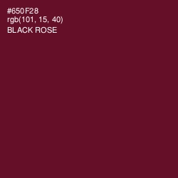#650F28 - Black Rose Color Image