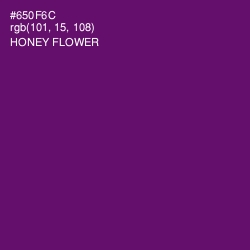 #650F6C - Honey Flower Color Image