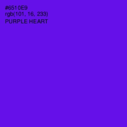 #6510E9 - Purple Heart Color Image