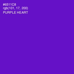 #6511C8 - Purple Heart Color Image