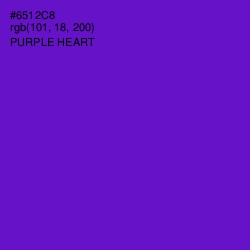 #6512C8 - Purple Heart Color Image