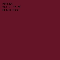 #651326 - Black Rose Color Image