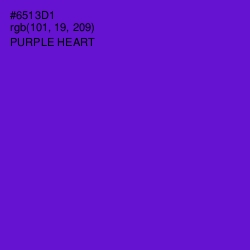 #6513D1 - Purple Heart Color Image