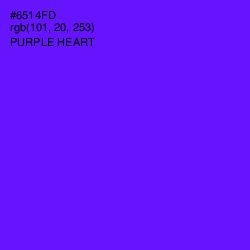 #6514FD - Purple Heart Color Image