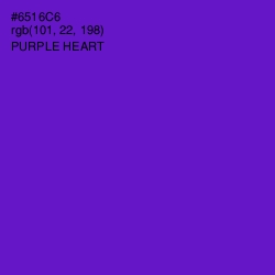 #6516C6 - Purple Heart Color Image