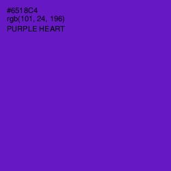 #6518C4 - Purple Heart Color Image