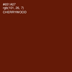 #651A07 - Cherrywood Color Image