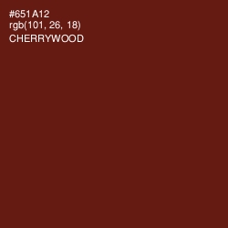 #651A12 - Cherrywood Color Image