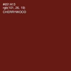 #651A13 - Cherrywood Color Image