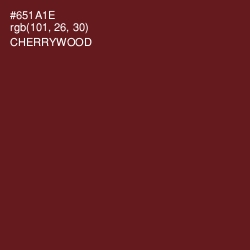 #651A1E - Cherrywood Color Image