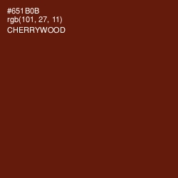 #651B0B - Cherrywood Color Image