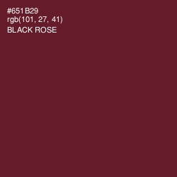 #651B29 - Black Rose Color Image