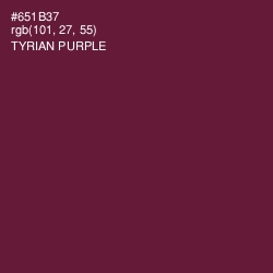 #651B37 - Tyrian Purple Color Image