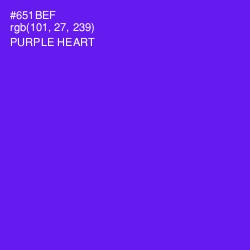 #651BEF - Purple Heart Color Image