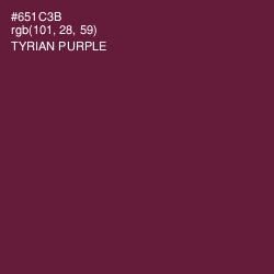 #651C3B - Tyrian Purple Color Image