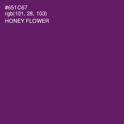 #651C67 - Honey Flower Color Image