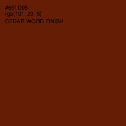 #651D05 - Cedar Wood Finish Color Image