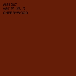 #651D07 - Cherrywood Color Image