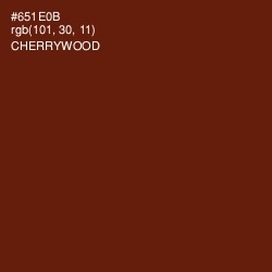 #651E0B - Cherrywood Color Image